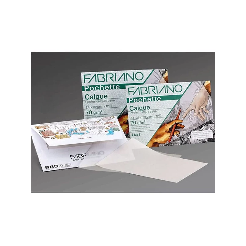 Balenie oauzovacieho papiera Fabriano Pochette Calque, 70 g - A4, 12 listov