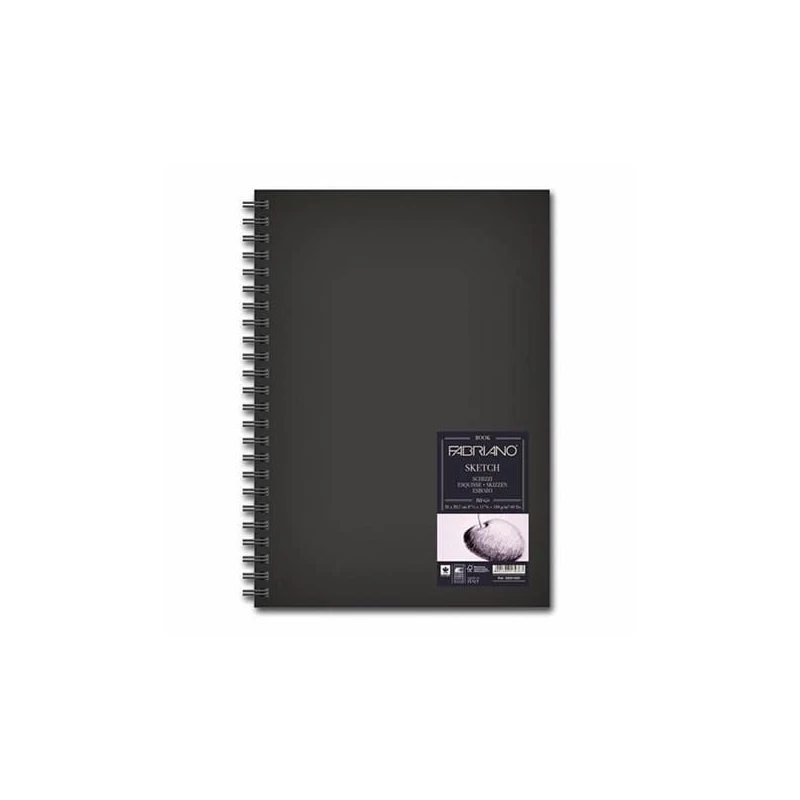 Náčrtník a skicár Fabriano Sketch Book, 110 g, 80 listov - A5, špirálový