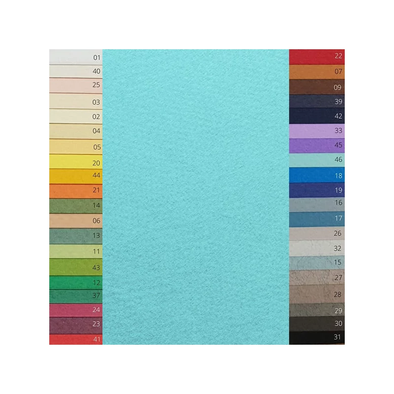 Farebný výkresový papier Fabriano Tiziano, A4 - 46, acqua marina
