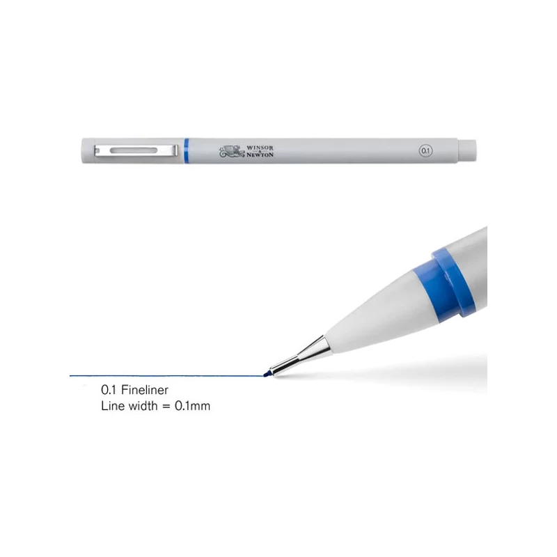 Extra tenký popisovač Fineliner, indigo blue - 0,1 mm