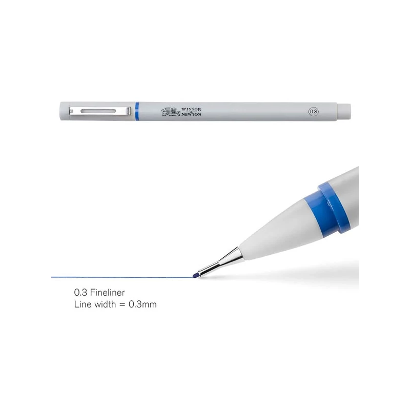 Extra tenký popisovač Fineliner, indigo blue - 0,3 mm