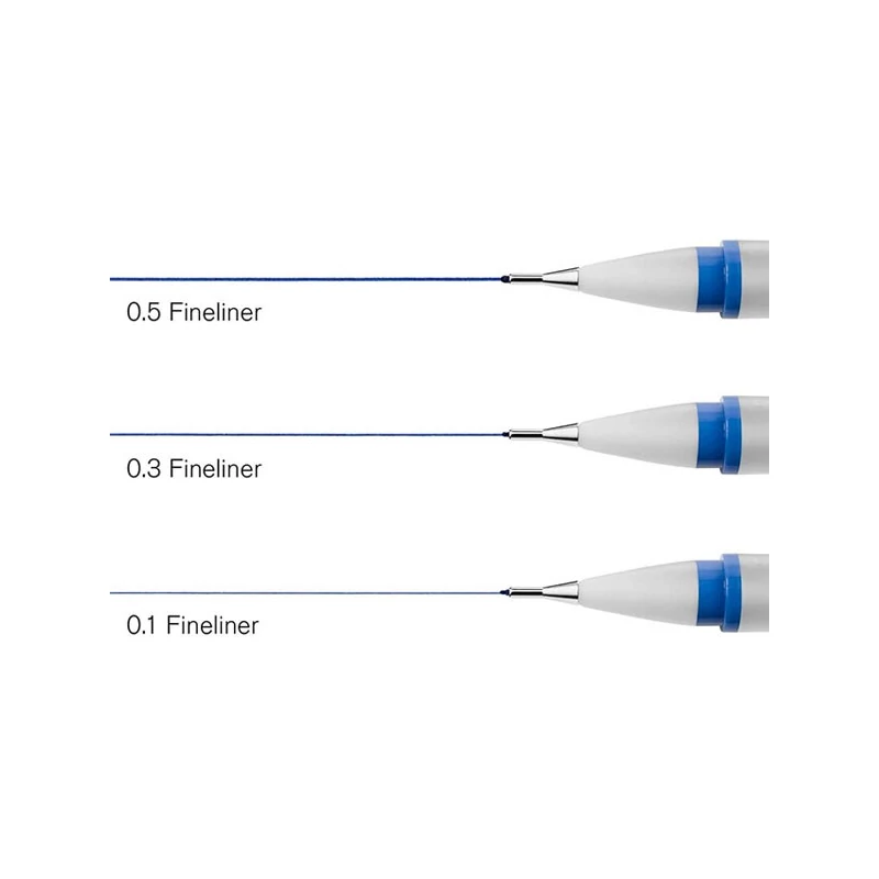 Extra tenký popisovač Fineliner, indigo blue - 0,3 mm