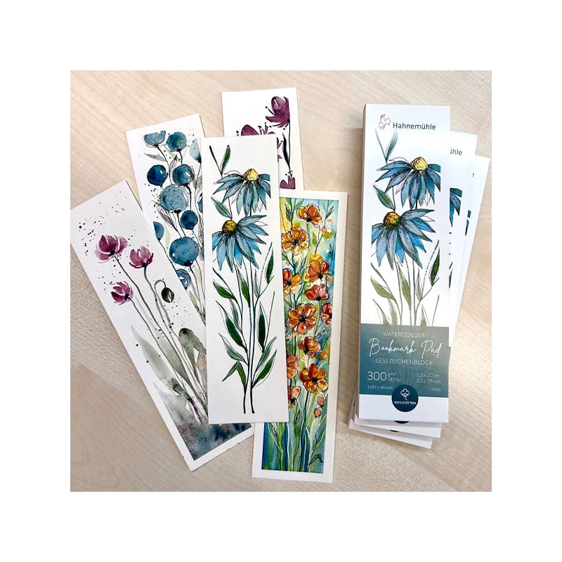 Akvarelový blok Hahnemühle Expression Bookmark Pad, 300 g, 5,5x20 cm, 15 listov