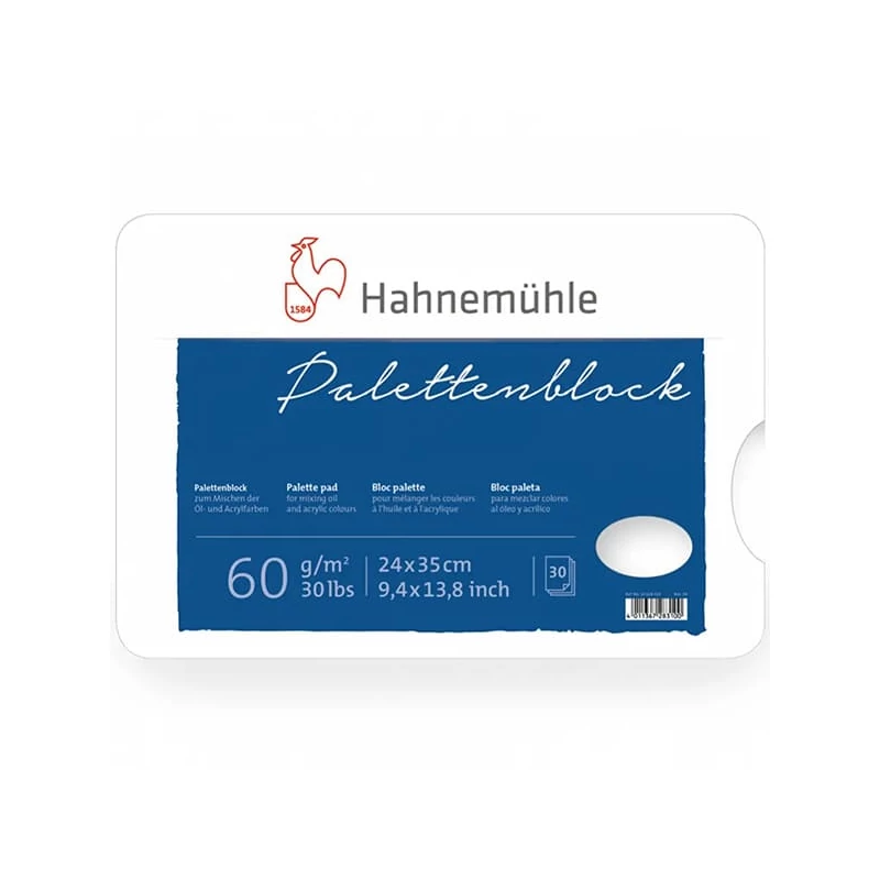 Blok papierových maliarskych paliet Hahnemühle, 30 listov - 24x35 cm