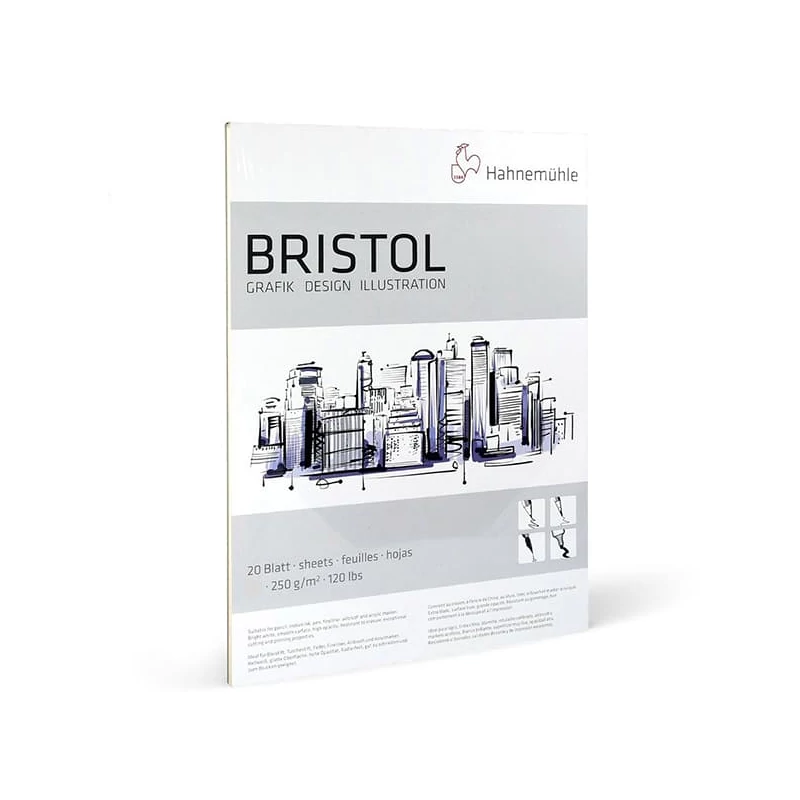 Skicár Hahnemühle Bristol, 250 g, 20 listov - A3