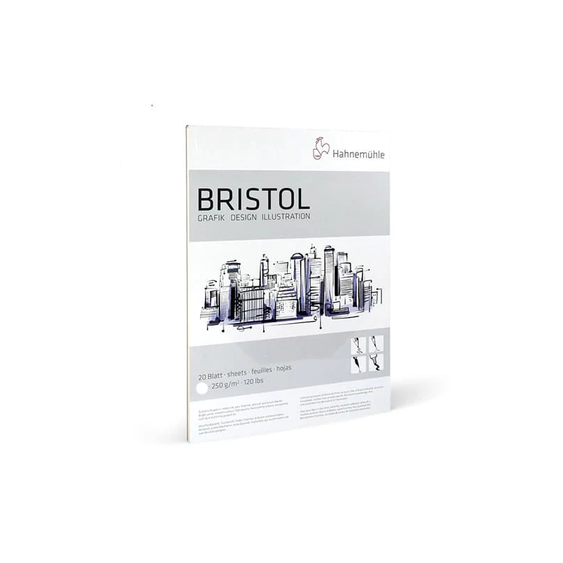 Skicár Hahnemühle Bristol, 250 g, 20 listov - A4