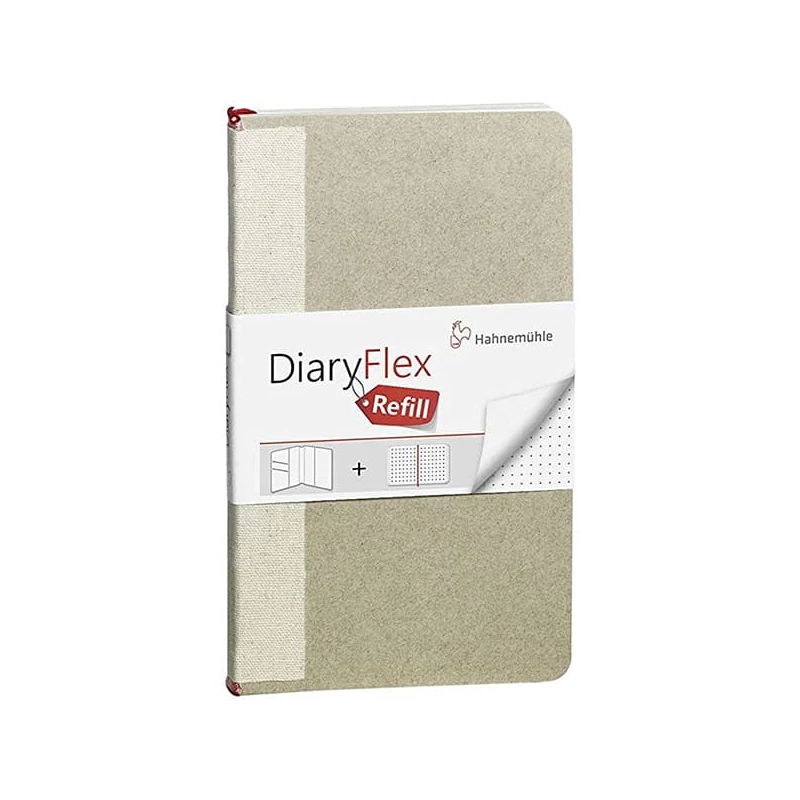 Bodkovaná náhradná vložka do zápisníka Hahnemühle DiaryFlex, 100 g, 10,4 x 18,2 cm, bodkovaná
