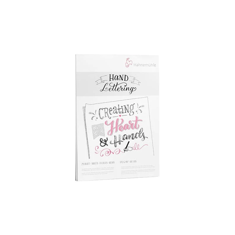 Náčrtník a skicár Hahnemühle Hand Lettering, 170 g, 25 listov - A5