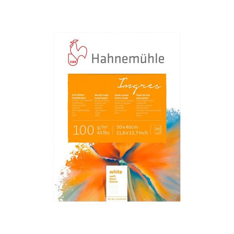Blok Hahnemühle Ingres, 100 g, 20 listov, biely - 30x40 cm