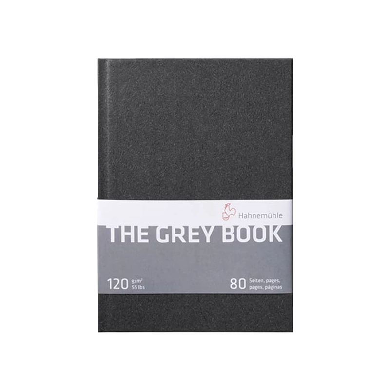 Náčrtník a skicár  Hahnemühle The Grey Book, 120 g, 40 listov - A4