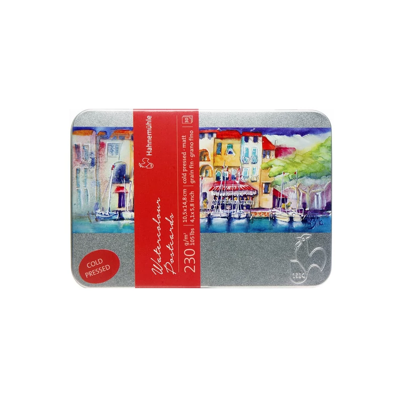 Akvarelový pohľadnicový blok  Hahnemühle Watercolour Postcards, 230 g, 10,5x14,8 cm, 30 db - polohrubý