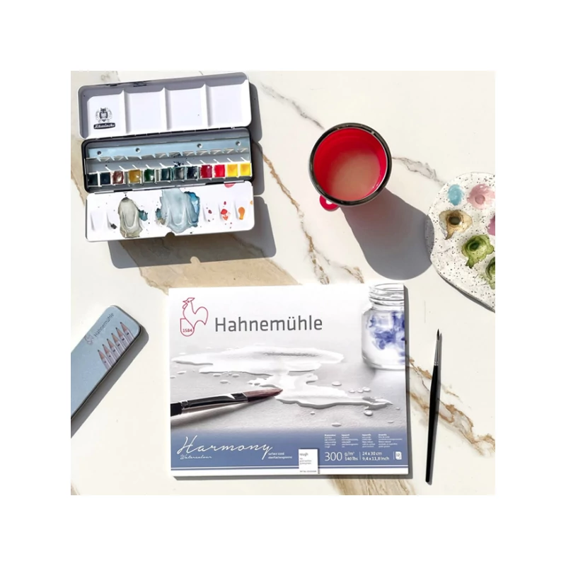 Akvarelový blok Hahnemühle, Harmony, 300 g - 12 listov, A4, hrubý