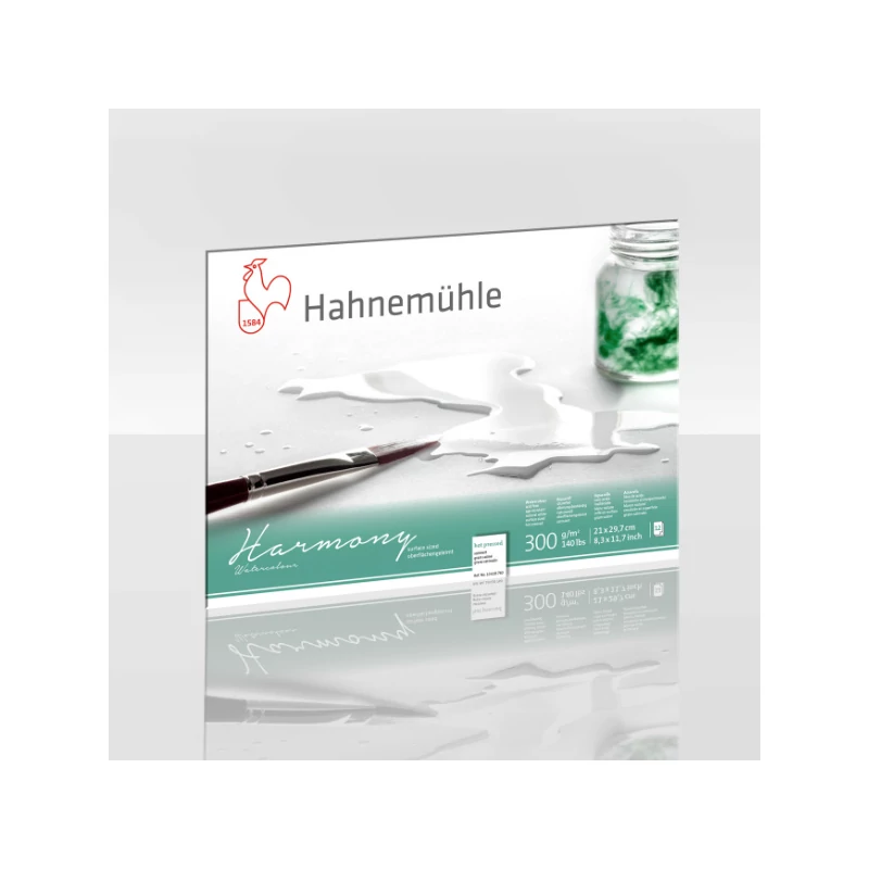 Akvarelový blok Hahnemühle, Harmony, 300 g - 12 listov, A4, hladký