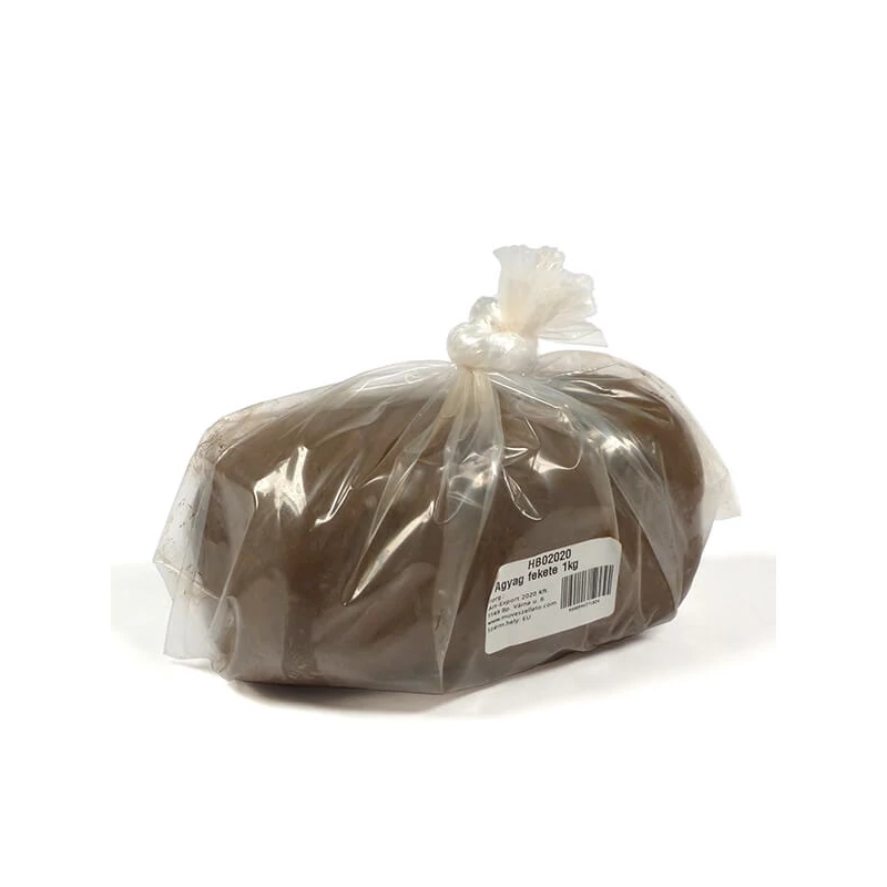Hlina, 1 kg - po vypálení čierna