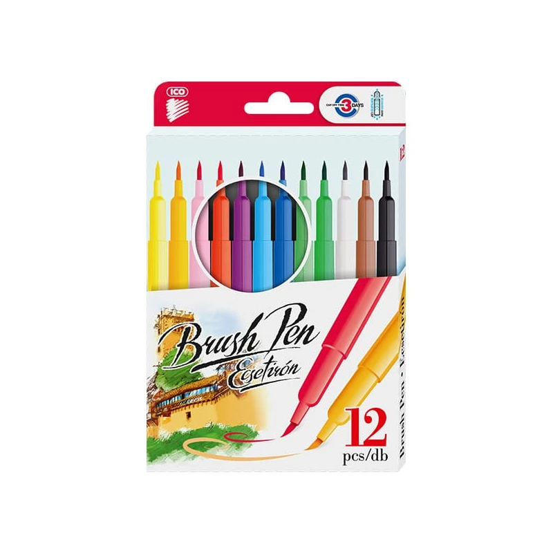 Sada štetcových popisovačov ICO Brush Pen - 12 ks
