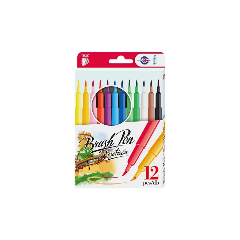 Sada štetcových popisovačov ICO Brush Pen - 12 ks