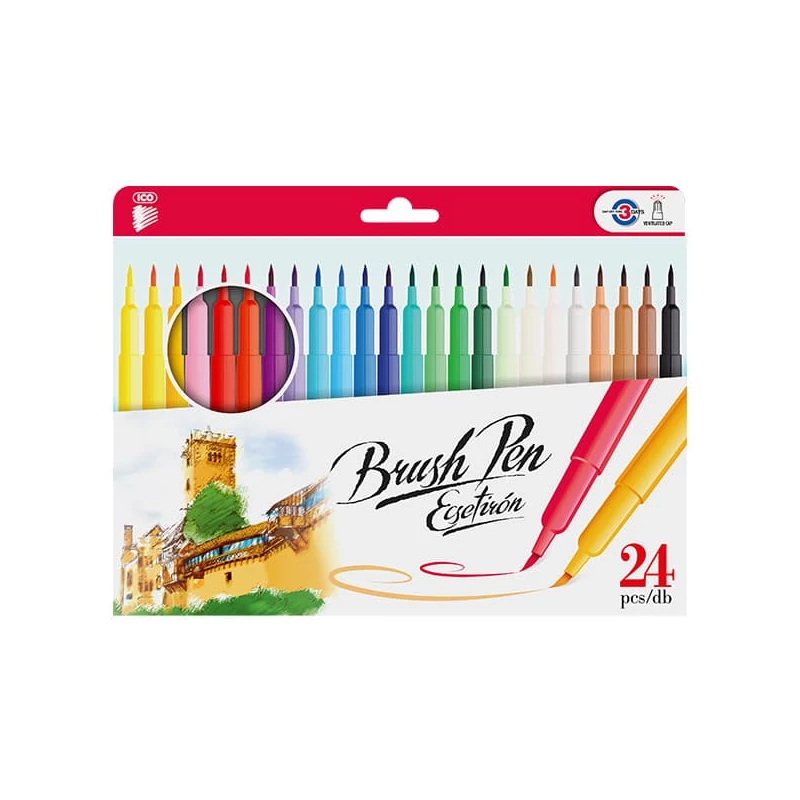 Sada štetcových popisovačov ICO Brush Pen set - 24 ks
