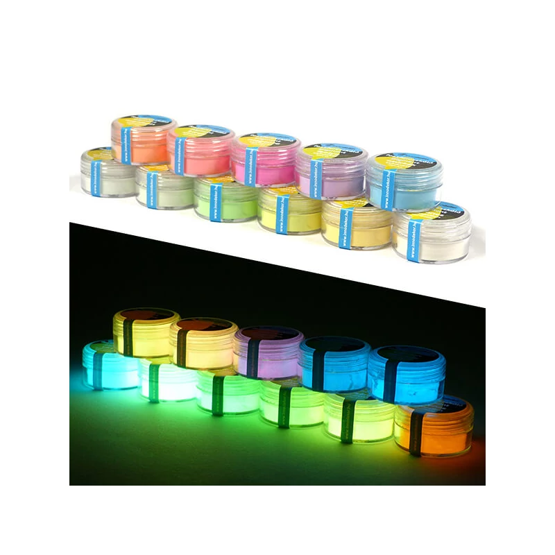 Fosforeskujúci, svietiaci pigment Innodekor, 15 g - fialový