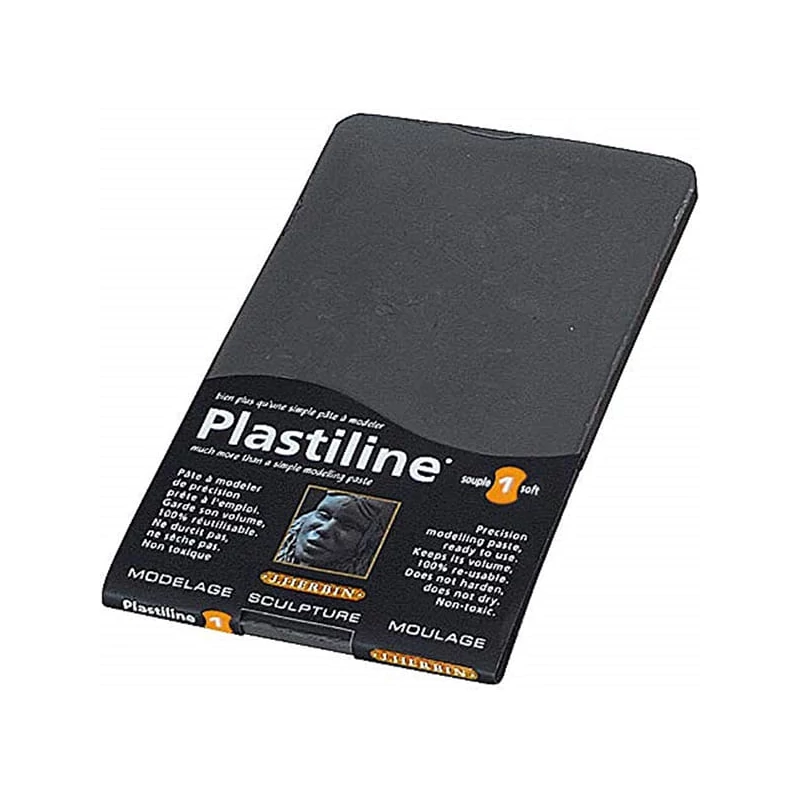 Plastelína J. Herbin, 750 g, tmavošeda, mäkká
