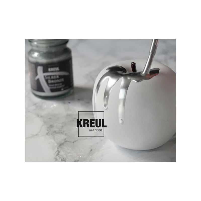 Tekutá kovová farba na báze živice, Kreul, 50 ml - Silber Bronze