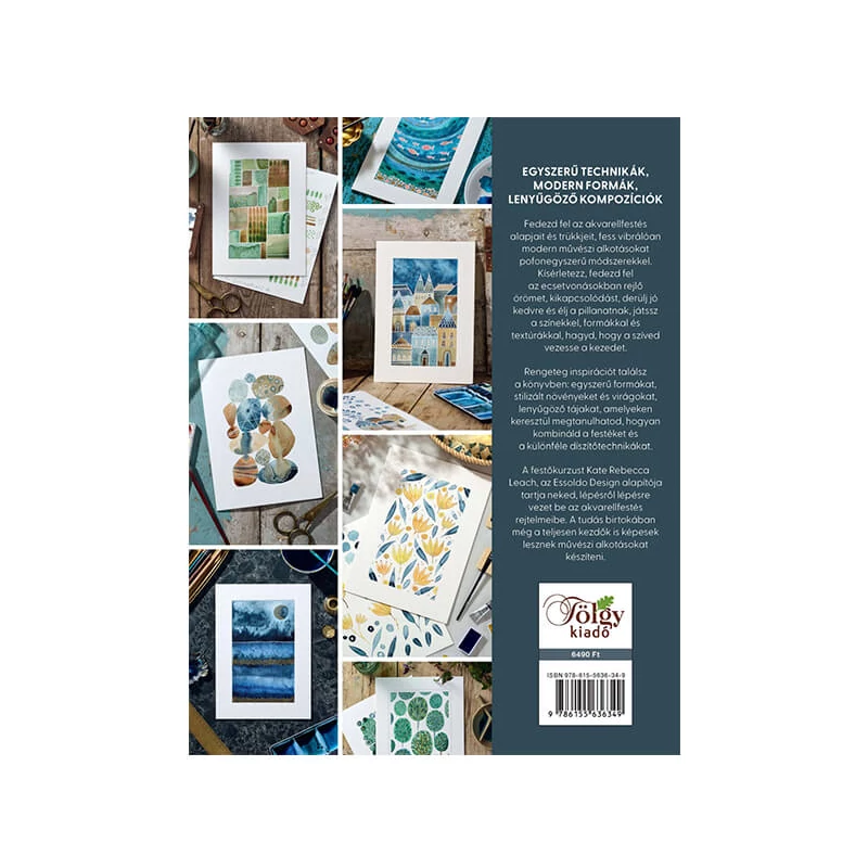 Abstraktná akvarelová maľba - Kreativita a meditácia - Kate Rebecca Leach