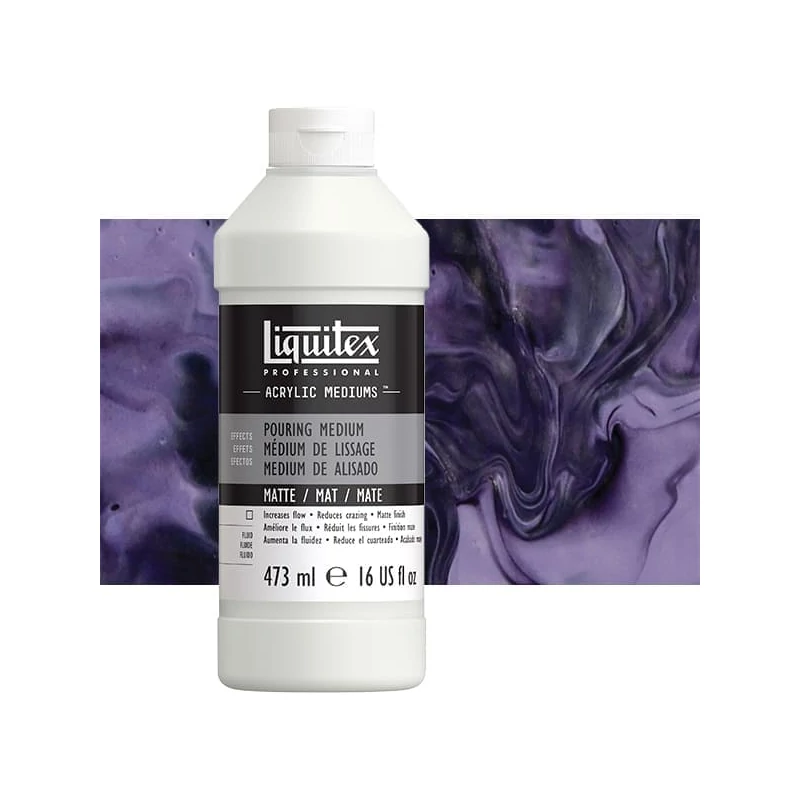Fluidizačné médium Liquitex Pouring, 473 ml - matný