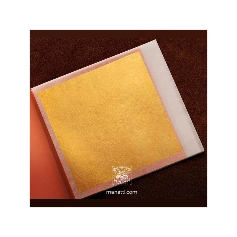 Zlatý dym Manetti, 8x8 cm, 23,75 karátov, vonkajší