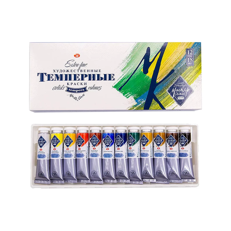 Sada temperových farieb Saint-Petersburg Master Class - 12x18 ml