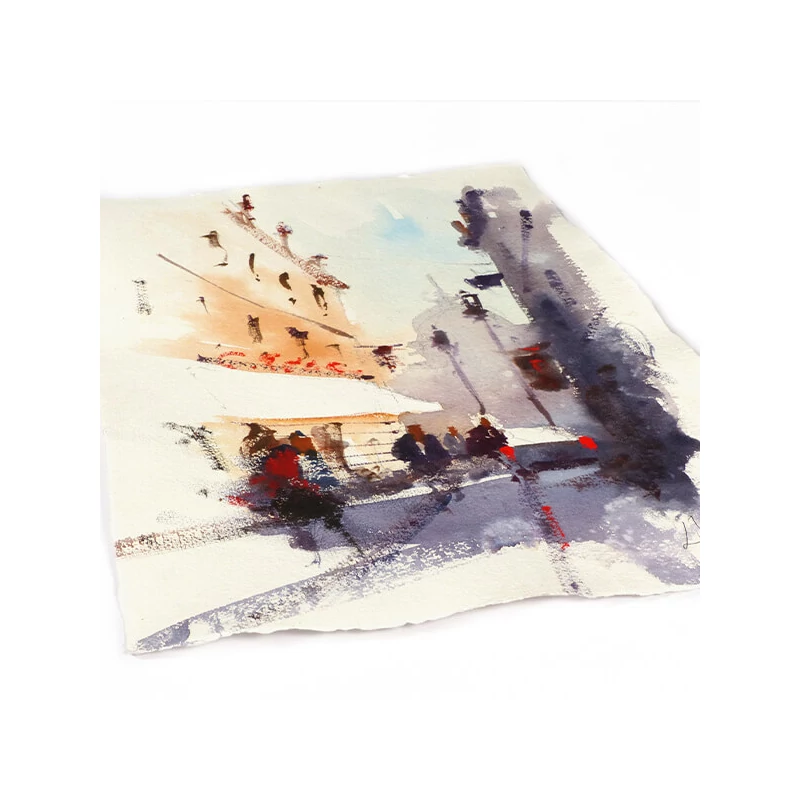 Embosovaný akvarelový papier, 400 g, hrubý, 3 ks - B2