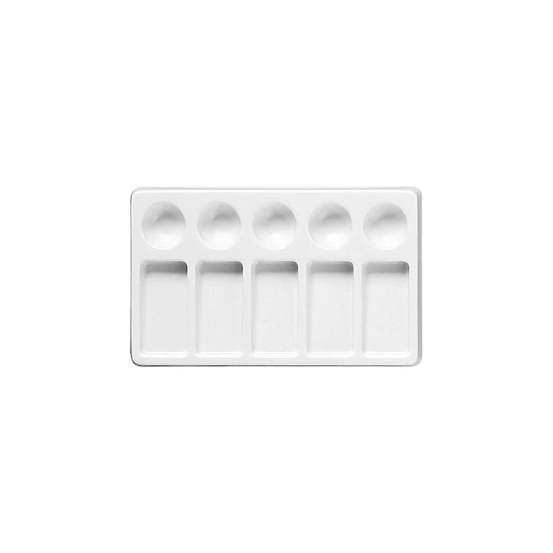 Plastová maliarska paleta - 11,5x19,5 cm, štvorcová