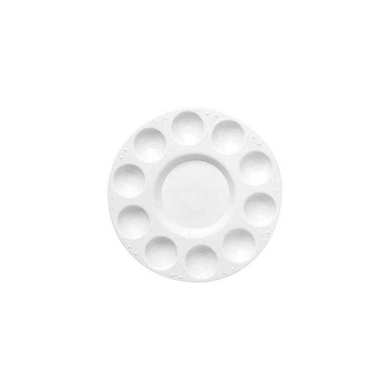 Plastová maliarska paleta - 17 cm, okrúhla