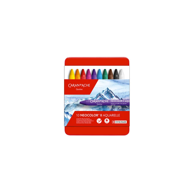 Sada akvarelových kried Caran d'Ache Classic Neocolor II - 10 ks