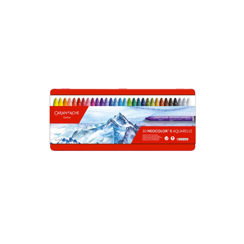Sada akvarelových kried Caran d'Ache Classic Neocolor II - 30 ks