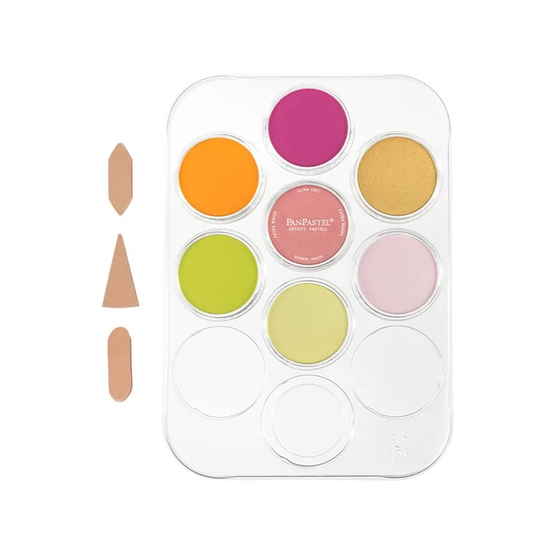 Sada suchých pastelov v téglikoch PanPastel, 7 ks + doplnky - Lia Griffith Designer Kit
