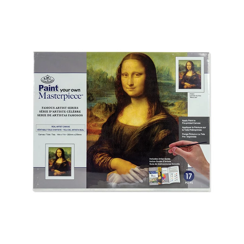 Sada omaľovánok, Slávne majstrovské diela, 28x35,5 cm - Mona Lisa