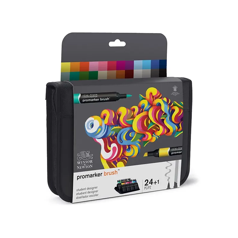 Sada obojstranných alkoholových popisovačov Promarker Brush - 24 ks, student designer set