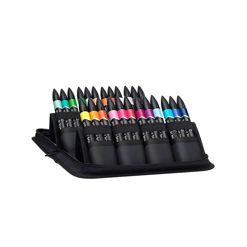 Sada obojstranných alkoholových popisovačov Promarker Brush - 24 ks, student designer set