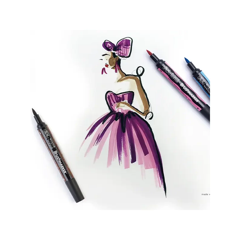 Sada obojstranných alkoholových popisovačov Promarker Brush - 24 ks, student designer set