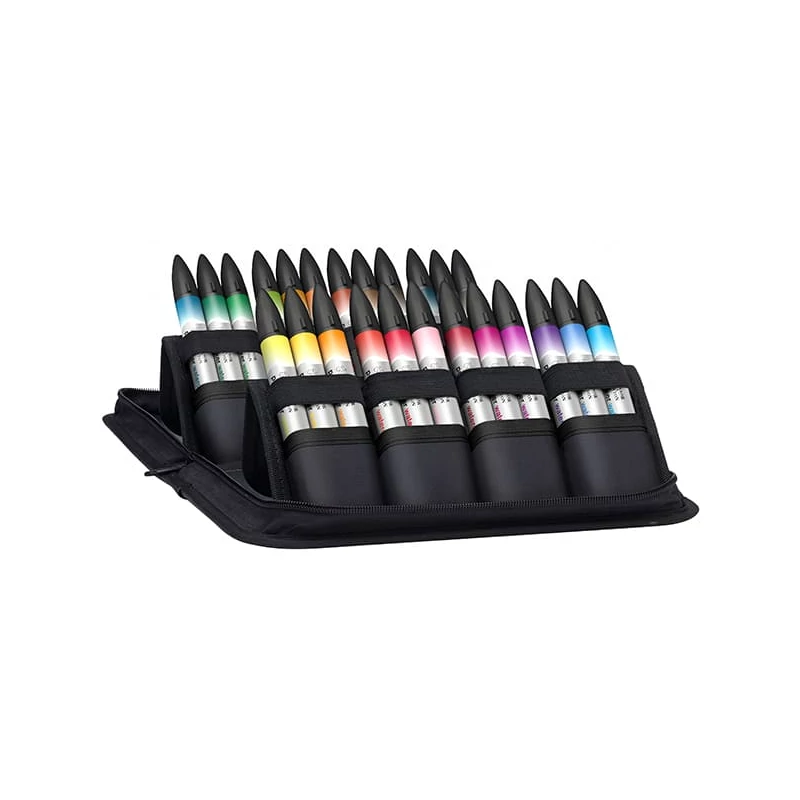 Sada obojstranných akvarelových popisovačov Promarker Watercolor - 24 ks, v puzdre na zips
