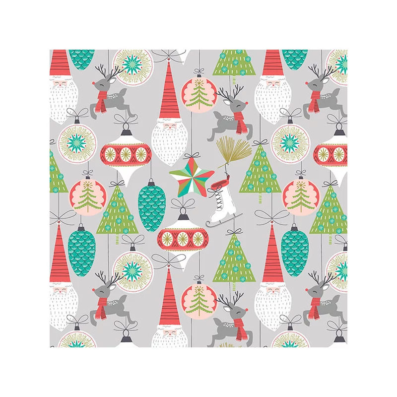 Patchworková tkanina - Free Spirit - Fa la la by Maude Asbury 015XGREY