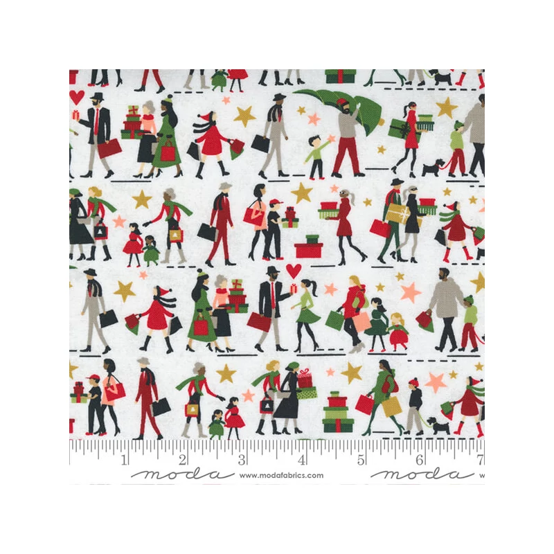Patchworková tkanina - Moda - Hustle and Bustle by Basic Grey 30661-11