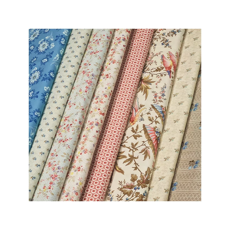 Patchworková tkanina - Makower - Sienna Whimsical Garden Cream 2-687-L