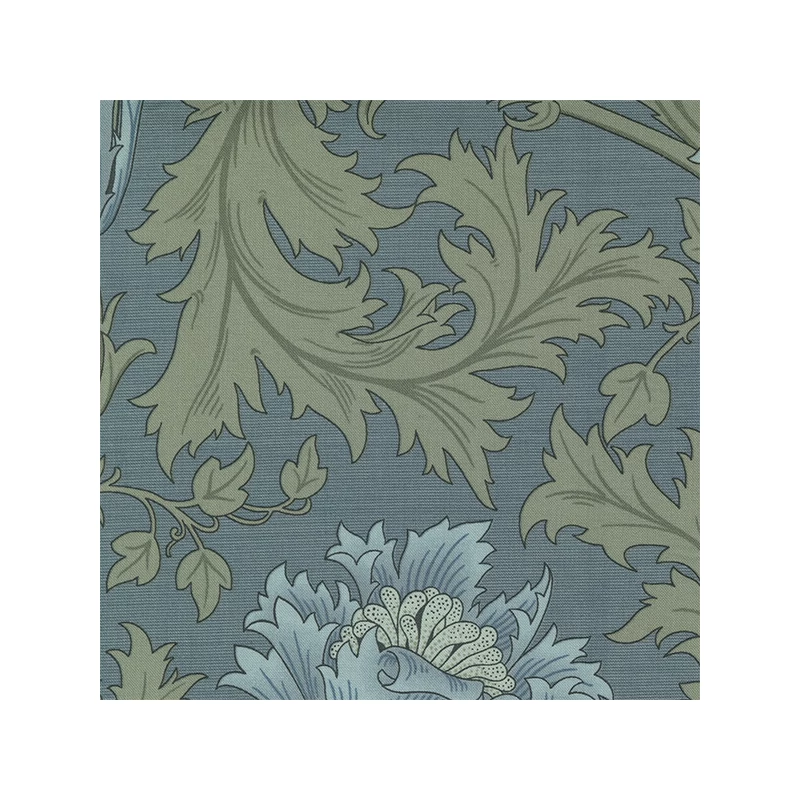 Patchworková tkanina - Moda - Barbara Brackman by Best of Morris 2021 8366-14 blue black