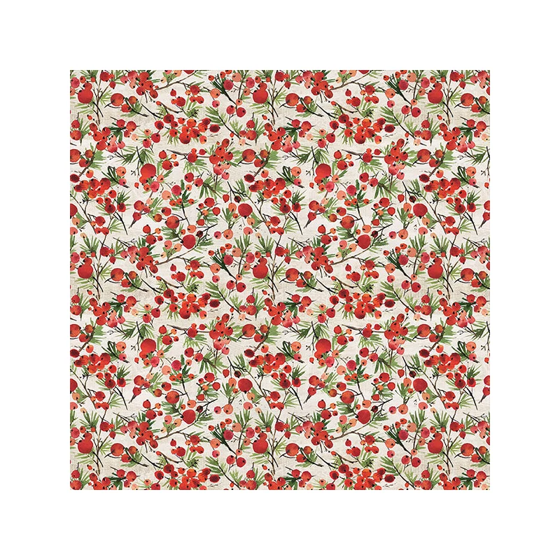 Patchworková tkanina - Free Spirit - Christmastime. by Tim Holtz 164RED