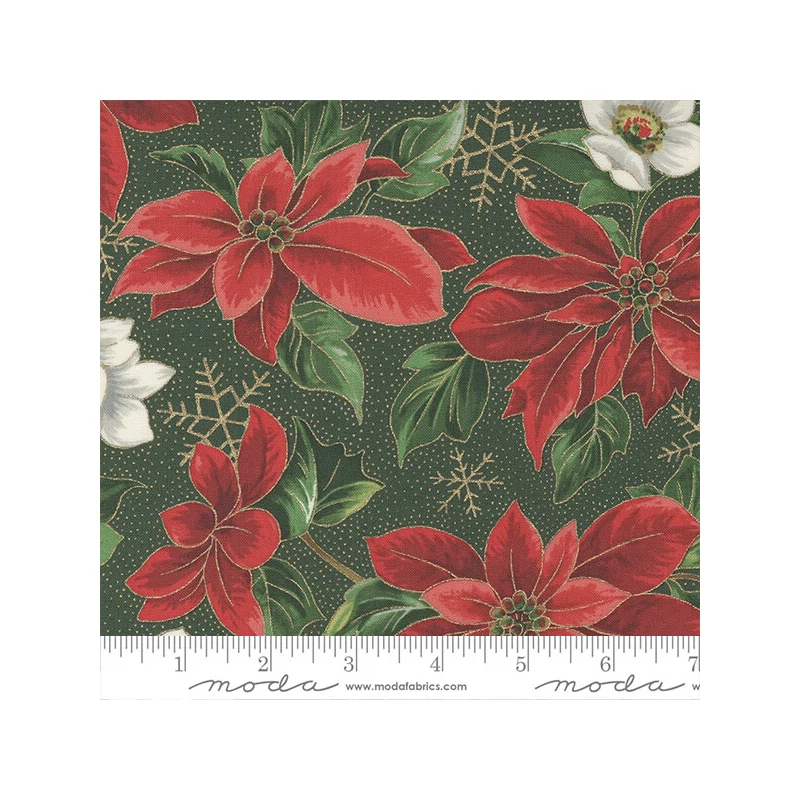 Patchworková tkanina - Moda - Merry Manor Metallic 33660-14M