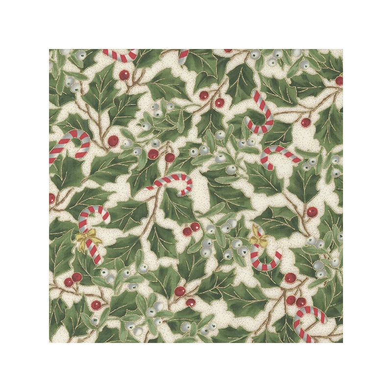 Patchworková tkanina - Moda - Merry Manor Metallic 33662-11M