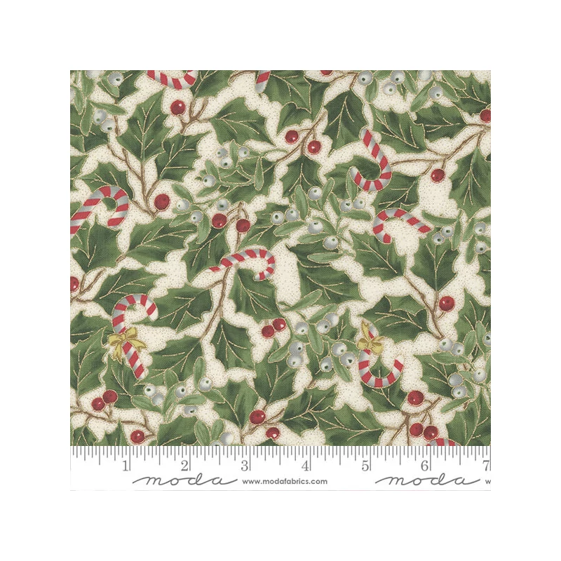 Patchworková tkanina - Moda - Merry Manor Metallic 33662-11M