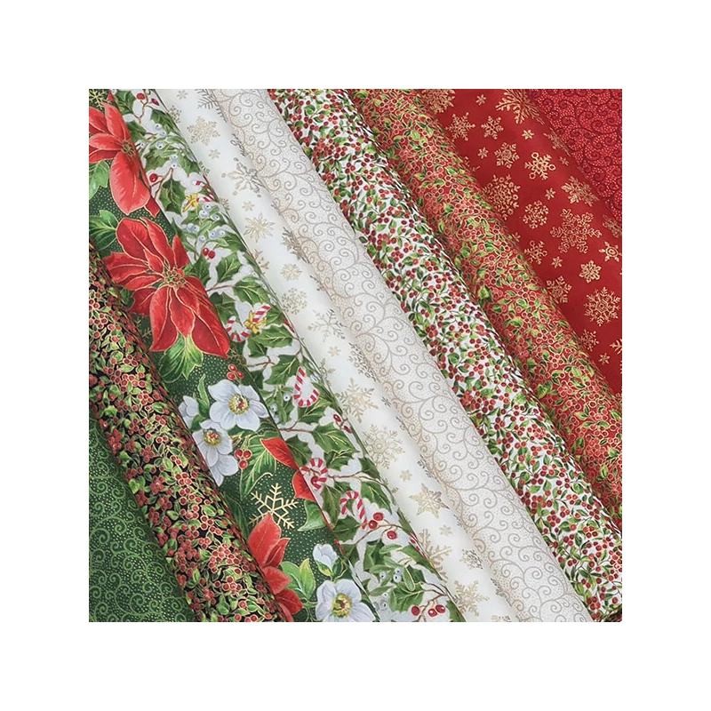 Patchworková tkanina - Moda - Merry Manor Metallic 33664-15M