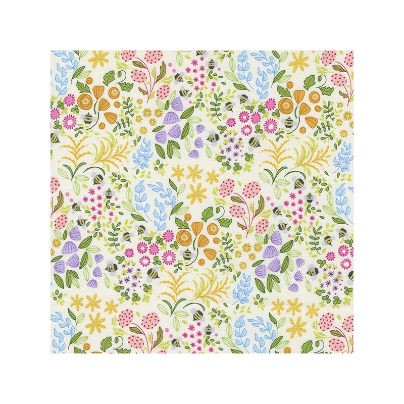 Patchworková tkanina - Moda - Wild Blossom by Robin Pickens 48735-11