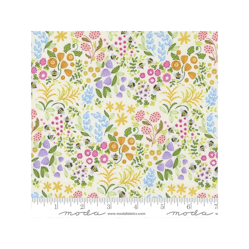 Patchworková tkanina - Moda - Wild Blossom by Robin Pickens 48735-11